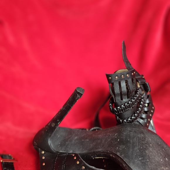 Black, Strappy Heels - Picture 4 of 4